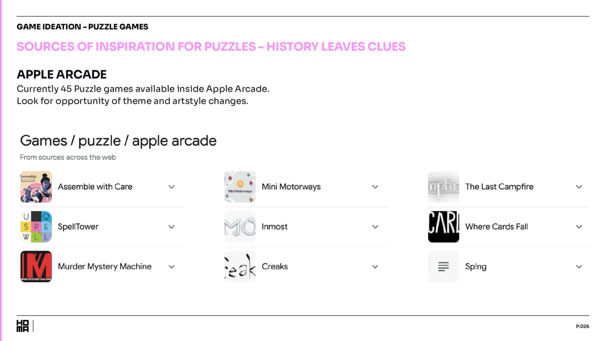 Game Ideation Show - Re-imagining Genres  - Puzzles - 26